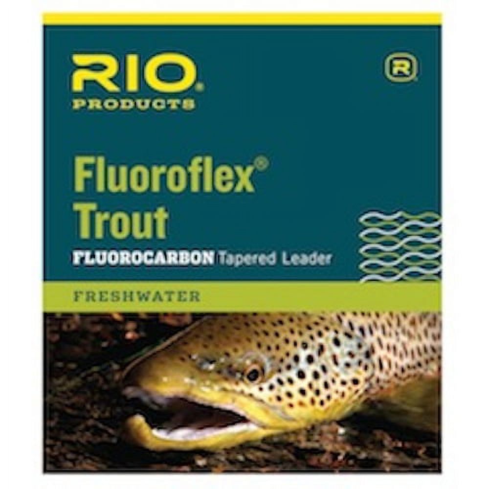 Rio Fluoroflex 9 ft Knotless Tapered Leaders 0X - Fly Fishing